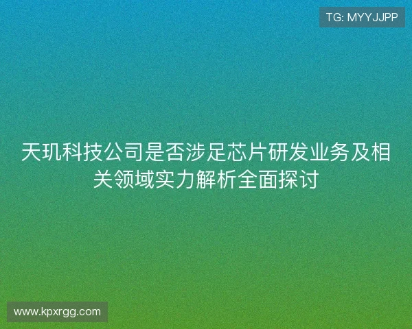 天玑科技公司是否涉足芯片研发业务及相关领域实力解析全面探讨